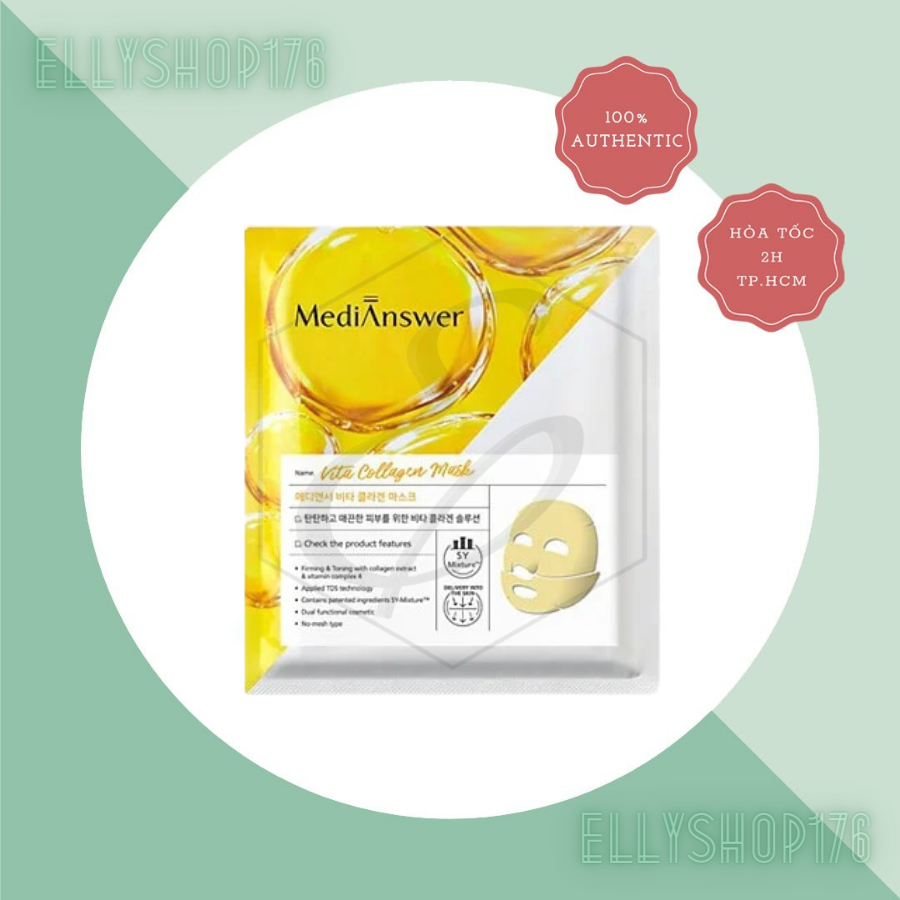 Mặt Nạ MediAnswer Vita Collagen Săn Chắc, Cải Thiện Nếp Nhăn